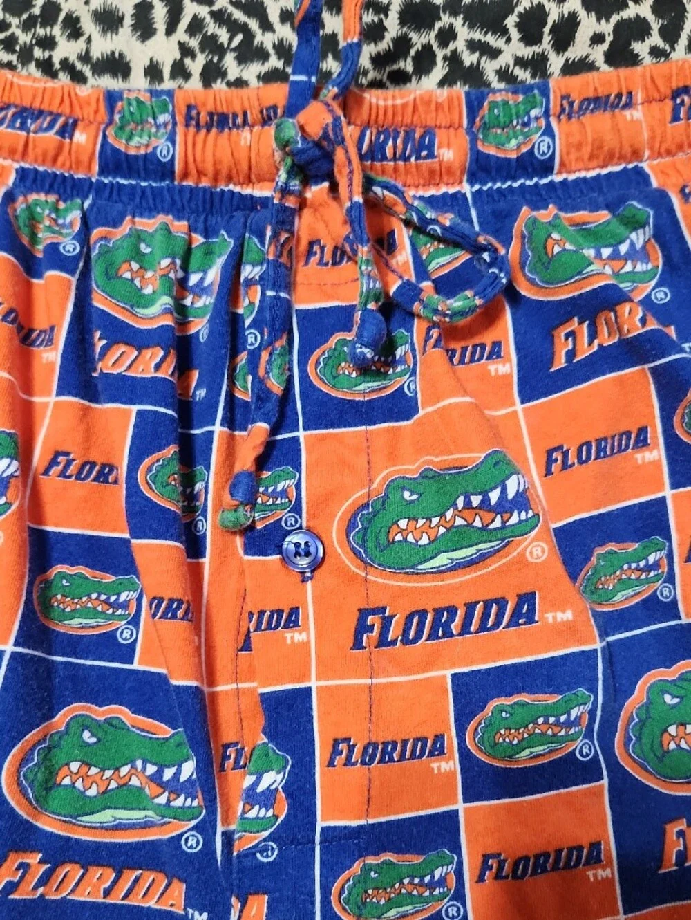 Florida Gators Men’s Orange & Blue Boxer Shorts - Team Logo Print